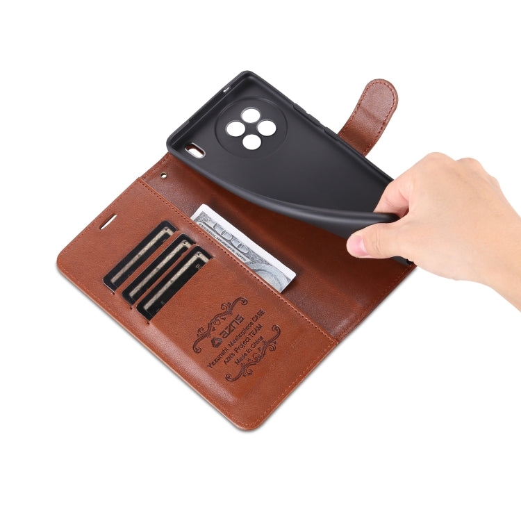 For vivo X90 AZNS Sheepskin Texture Flip Leather Phone Case