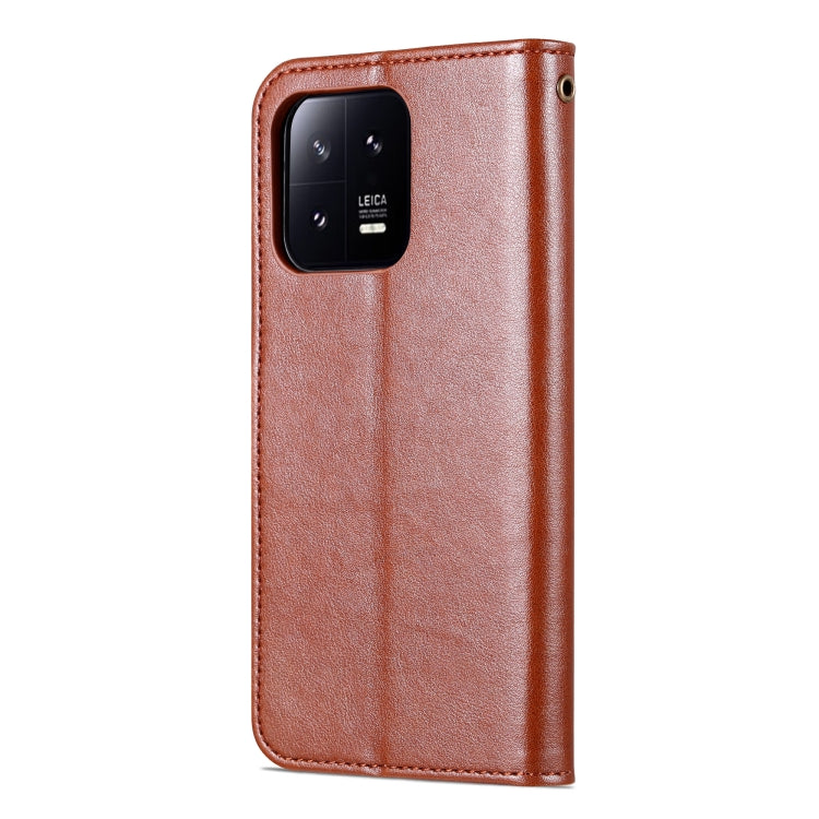 For Xiaomi 13 AZNS Sheepskin Texture Flip Leather Phone Case