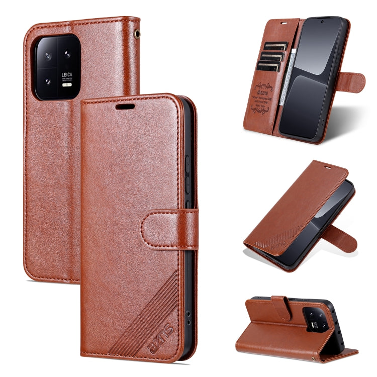 For Xiaomi 13 Pro AZNS Sheepskin Texture Flip Leather Phone Case