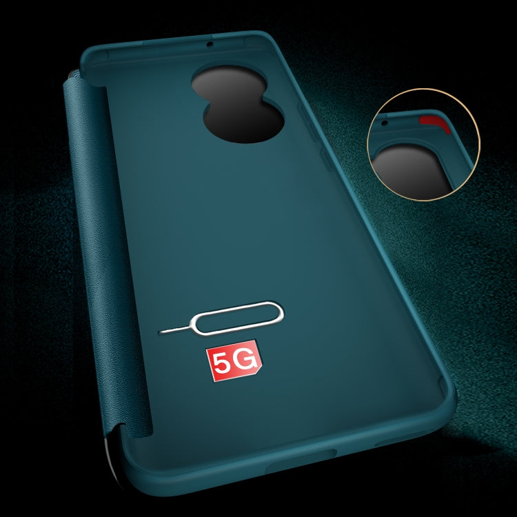 For Honor 80 Magnetic Side Window View Leather Smart Phone Case