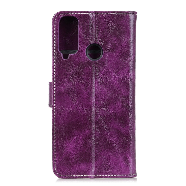 For Huawei Honor Play 4T Retro Crazy Horse Texture Horizontal Flip Leather Case with Holder & Card Slots & Photo Frame & Wallet