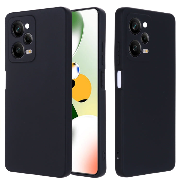 For Xiaomi Redmi Note 12 Pro 5G Global Pure Color Liquid Silicone Shockproof Full Coverage Case