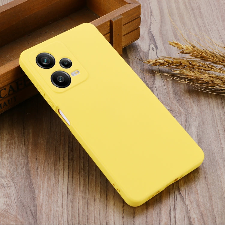 For Xiaomi Redmi Note 12 Pro 5G Global Pure Color Liquid Silicone Shockproof Full Coverage Case