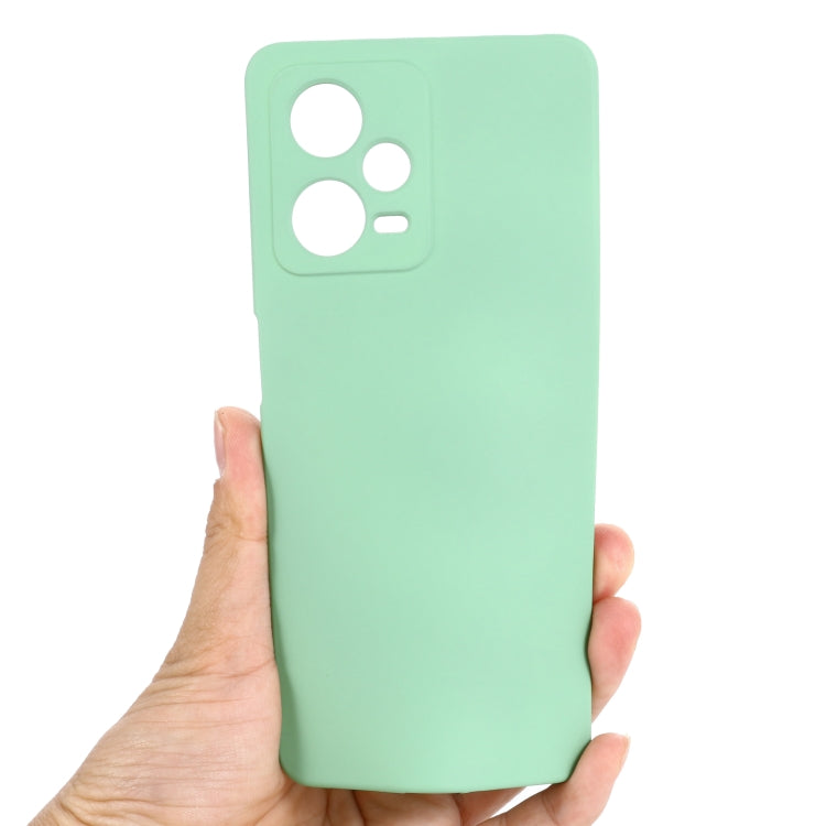 For Xiaomi Redmi Note 12 Pro 5G Global Pure Color Liquid Silicone Shockproof Full Coverage Case