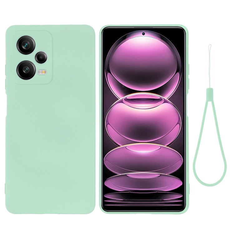For Xiaomi Redmi Note 12 Pro+ China / Note 12 Discovery Pure Color Liquid Silicone Shockproof Full Coverage Case