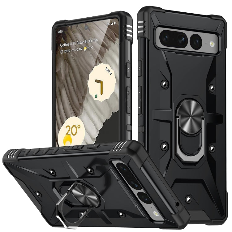 For Google Pixel 7 Pro 5G Ring Holder Phone Case