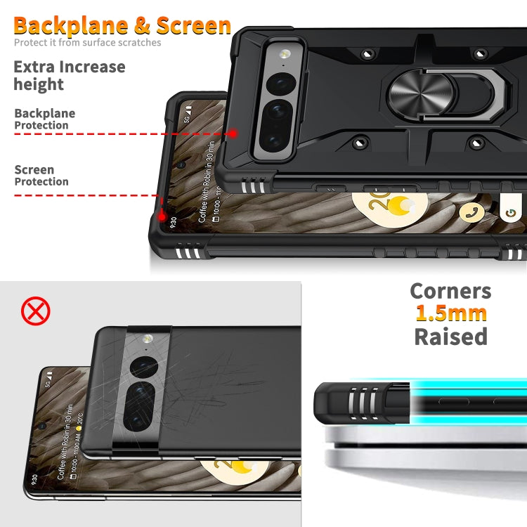 For Google Pixel 7 Pro 5G Ring Holder Phone Case