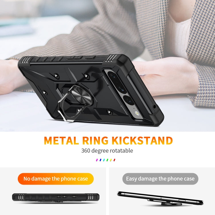 For Google Pixel 7 Pro 5G Ring Holder Phone Case
