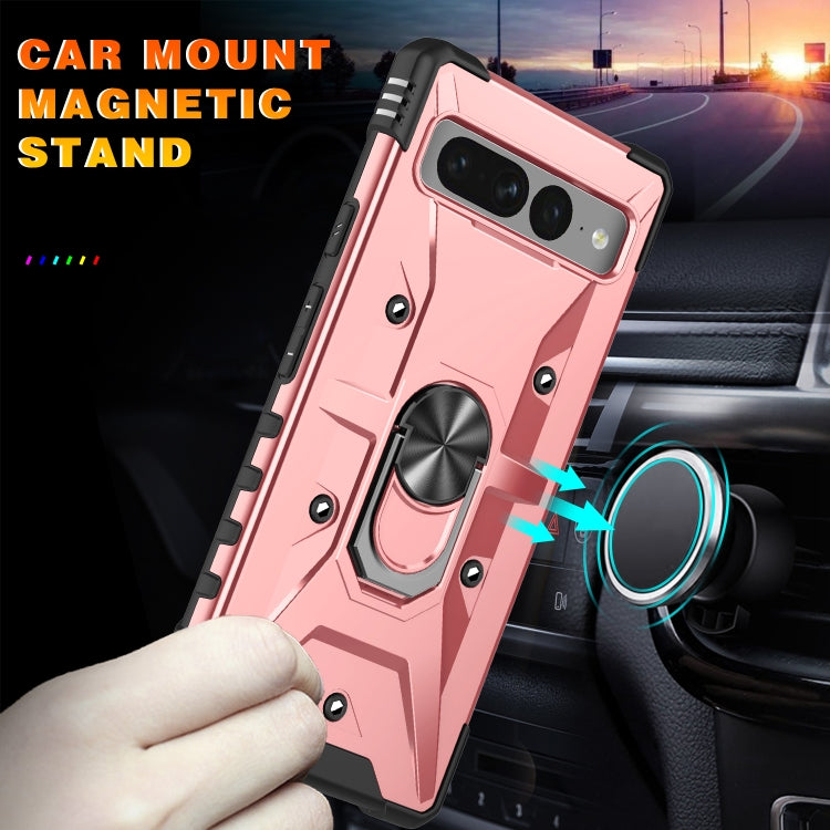 For Google Pixel 7 Pro 5G Ring Holder Phone Case