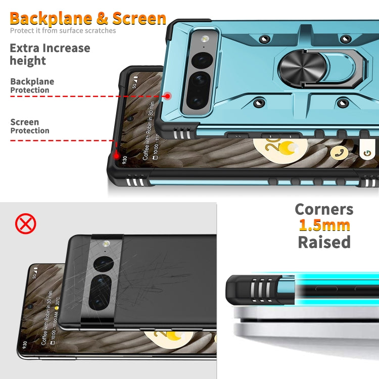 For Google Pixel 7 Pro 5G Ring Holder Phone Case