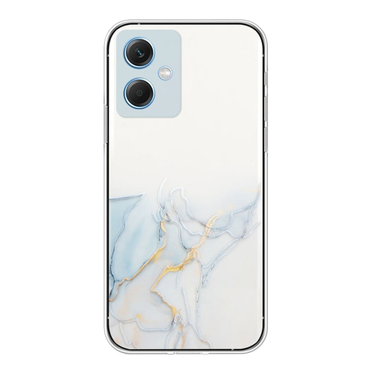 For Xiaomi Redmi Note 12 China Hollow Marble Pattern TPU Precise Hole Phone Protective Case