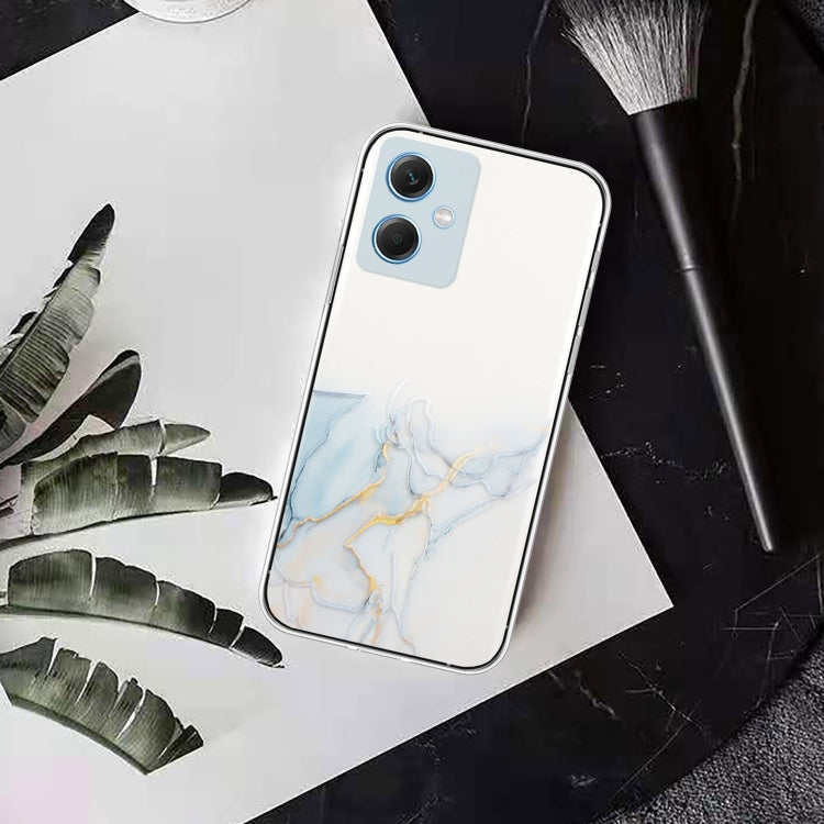 For Xiaomi Redmi Note 12 China Hollow Marble Pattern TPU Precise Hole Phone Protective Case