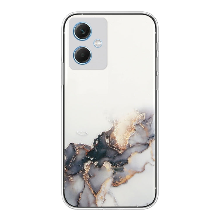 For Xiaomi Redmi Note 12 China Hollow Marble Pattern TPU Precise Hole Phone Protective Case