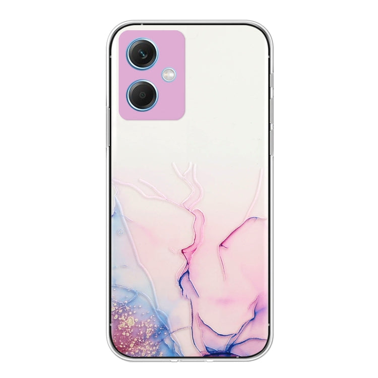For Xiaomi Redmi Note 12 China Hollow Marble Pattern TPU Precise Hole Phone Protective Case