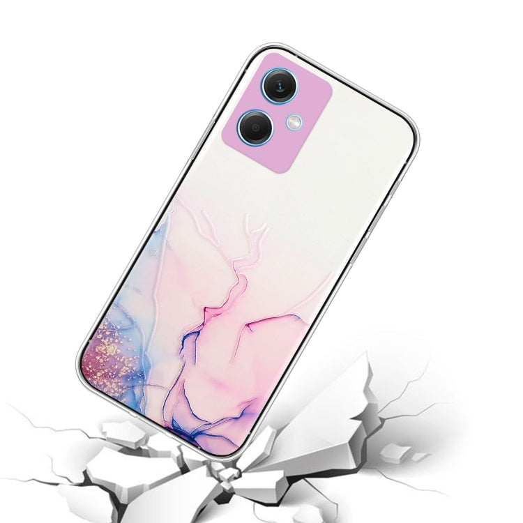For Xiaomi Redmi Note 12 China Hollow Marble Pattern TPU Precise Hole Phone Protective Case