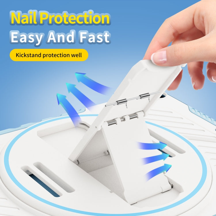 For iPad 9.7 2018/2017 Shockproof Tablet Case with Holder & Hand Strap