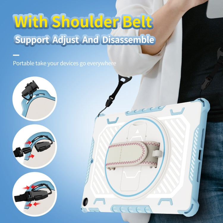 For iPad 9.7 2018/2017 Shockproof Tablet Case with Holder & Hand Strap