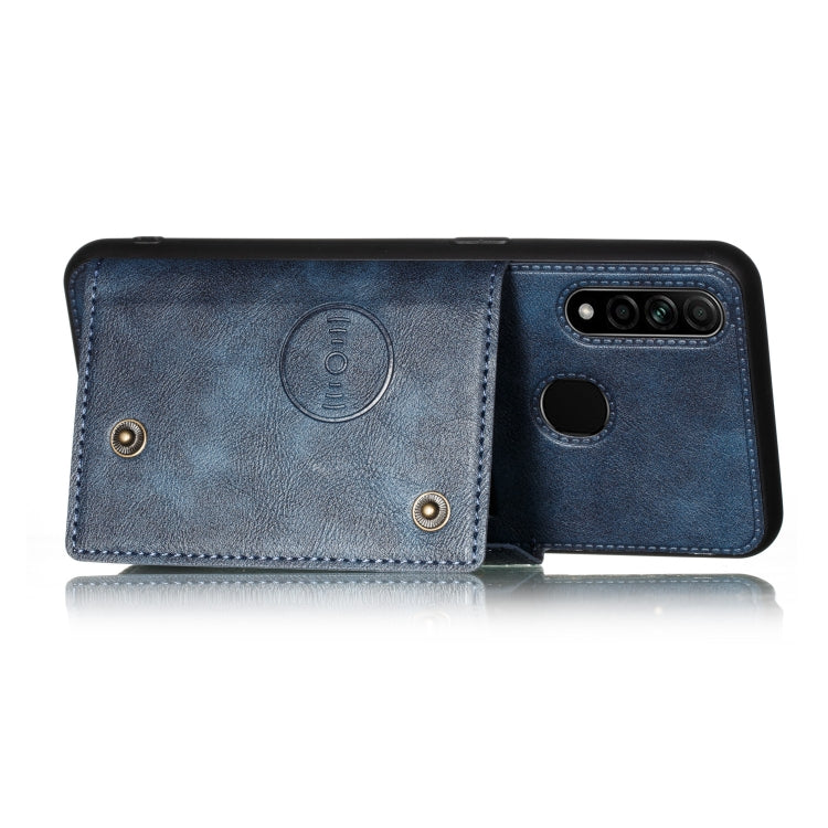 For OPPO A31 / A8 PU + TPU Shockproof Magnetic Protective Case with Card Slots