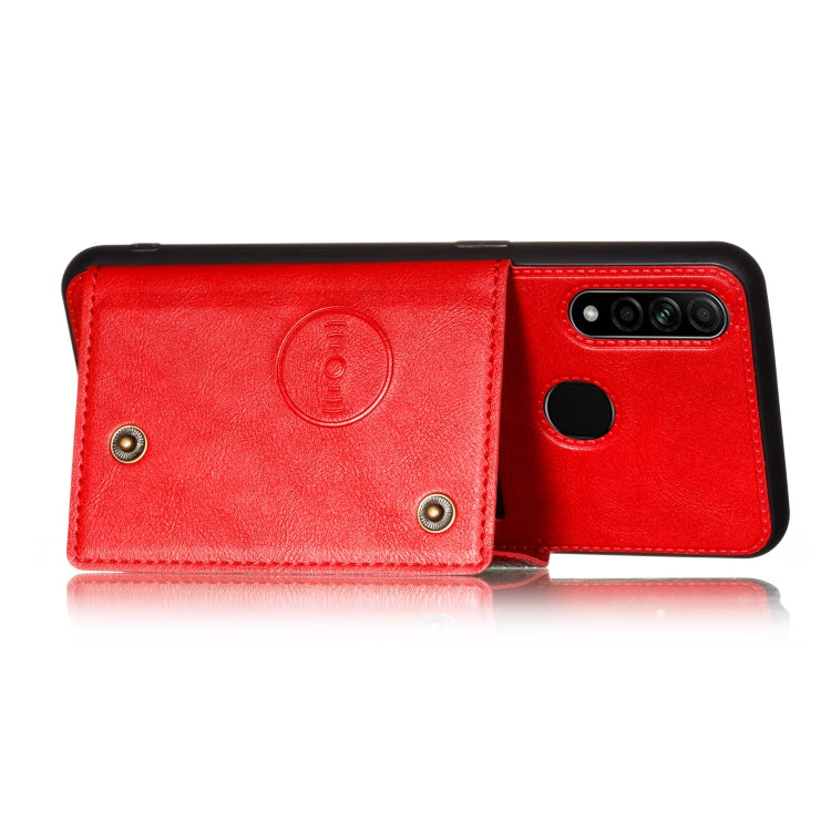 For OPPO A31 / A8 PU + TPU Shockproof Magnetic Protective Case with Card Slots