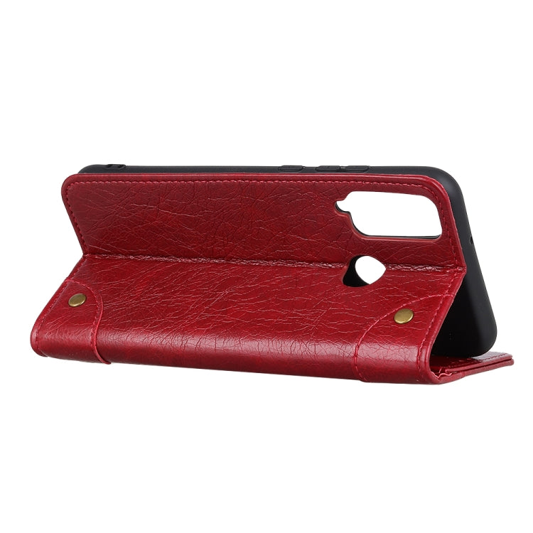 For Huawei Honor Play 4T Copper Buckle Nappa Texture Horizontal Flip Leather Case with Holder & Card Slots & Wallet