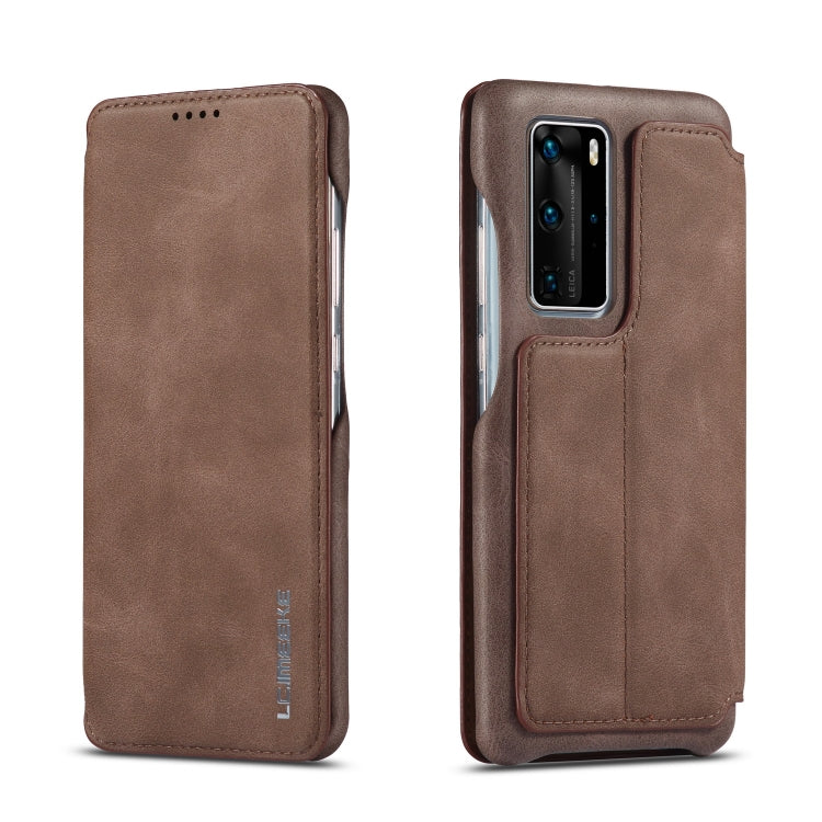 For Huawei P40 Pro LC.IMEEKE Hon Ancient Series Horizontal Flip Leather Case with Holder & Card Slot