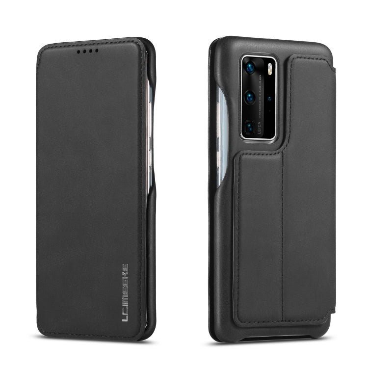For Huawei P40 LC.IMEEKE Hon Ancient Series Horizontal Flip Leather Case with Holder & Card Slot