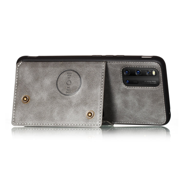 For Vivo IQOO3 PU + TPU Shockproof Magnetic Protective Case with Card Slots