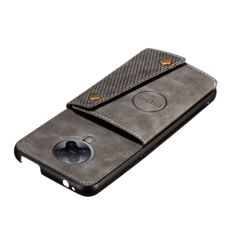 For Vivo S6 PU + TPU Shockproof Magnetic Protective Case with Card Slots