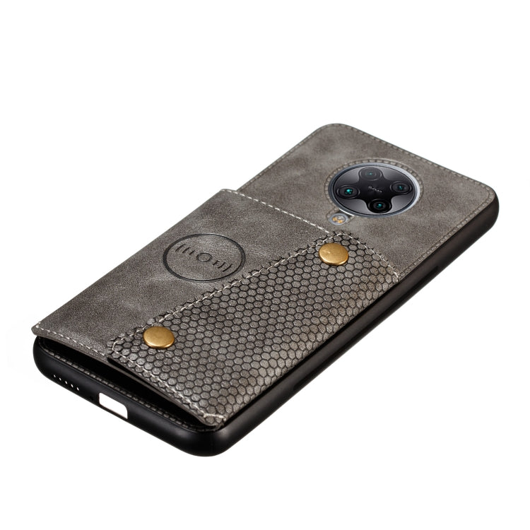 For Vivo S6 PU + TPU Shockproof Magnetic Protective Case with Card Slots