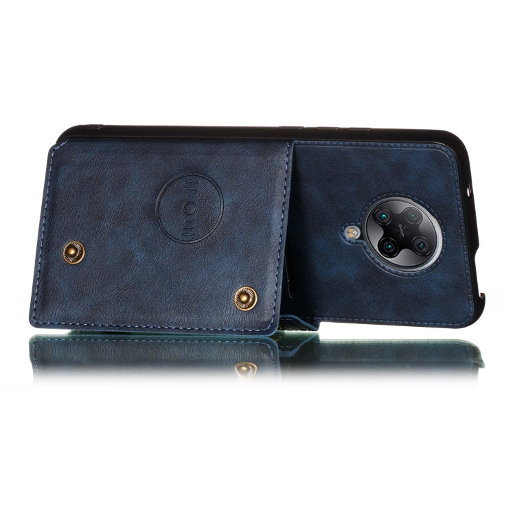 For Vivo S6 PU + TPU Shockproof Magnetic Protective Case with Card Slots