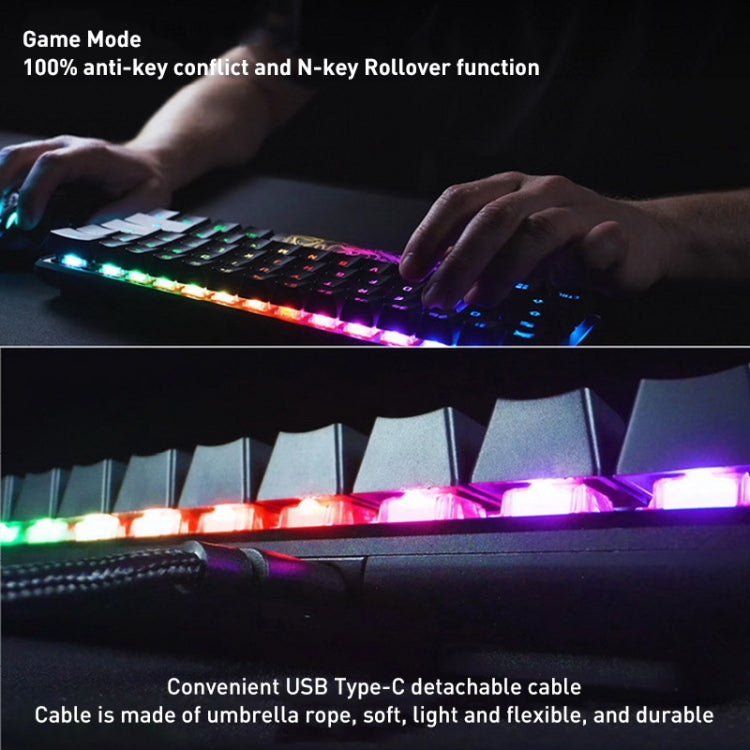 Kingston HyperX HKBO1S-AB-US/G Origin 60 Gaming Mechanical Keyboard, Style:Water Shaft