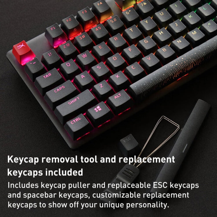 Kingston HyperX Origin Competitive Edition PBT Keycap RGB Gaming Mechanical Keyboard, Style:Fire Shaft