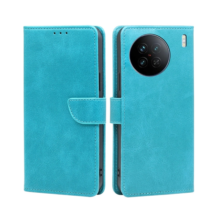 For vivo X90 Calf Texture Buckle Flip Leather Phone Case