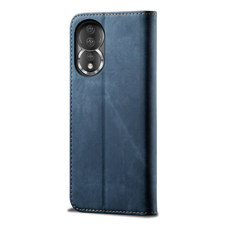 For Honor 80 Denim Texture Leather Phone Case
