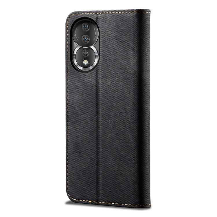 For Honor 80 Denim Texture Leather Phone Case