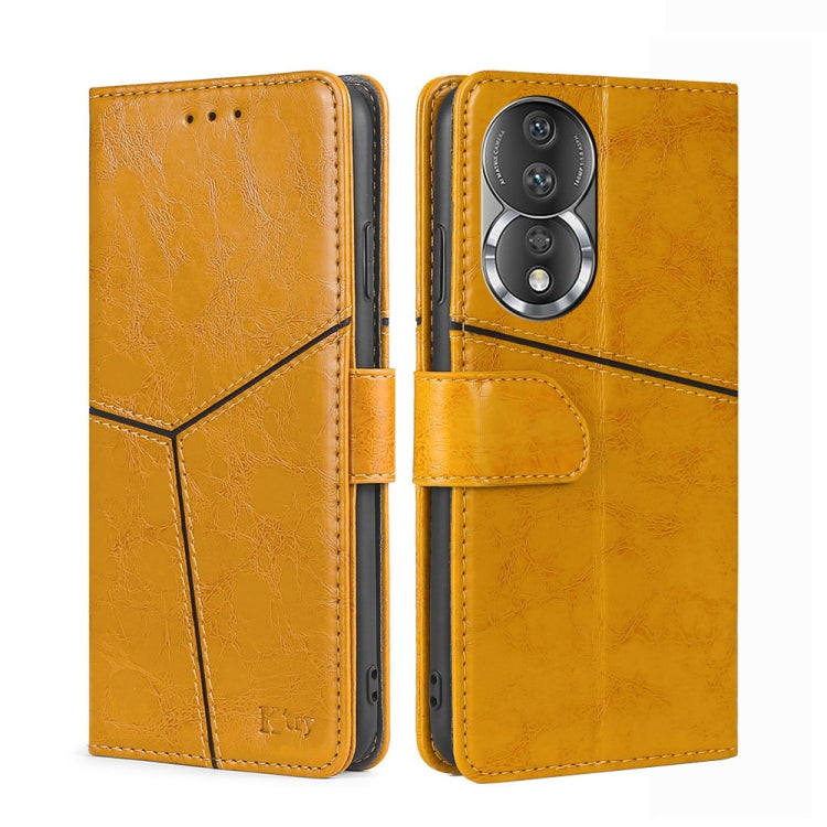 For Honor 80 Geometric Stitching Horizontal Flip Leather Phone Case