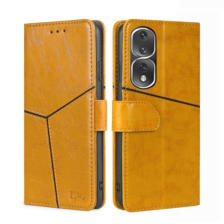 For Honor 80 Pro Geometric Stitching Horizontal Flip Leather Phone Case