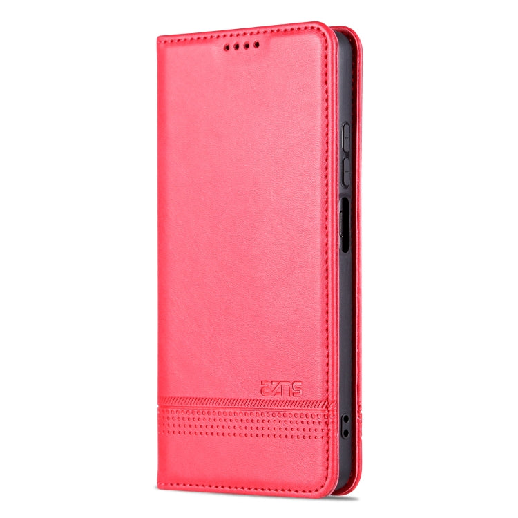 For Xiaomi Redmi Note 12 China AZNS Magnetic Calf Texture Leather Phone Case