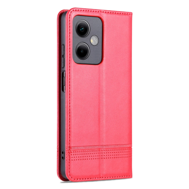 For Xiaomi Redmi Note 12 China AZNS Magnetic Calf Texture Leather Phone Case