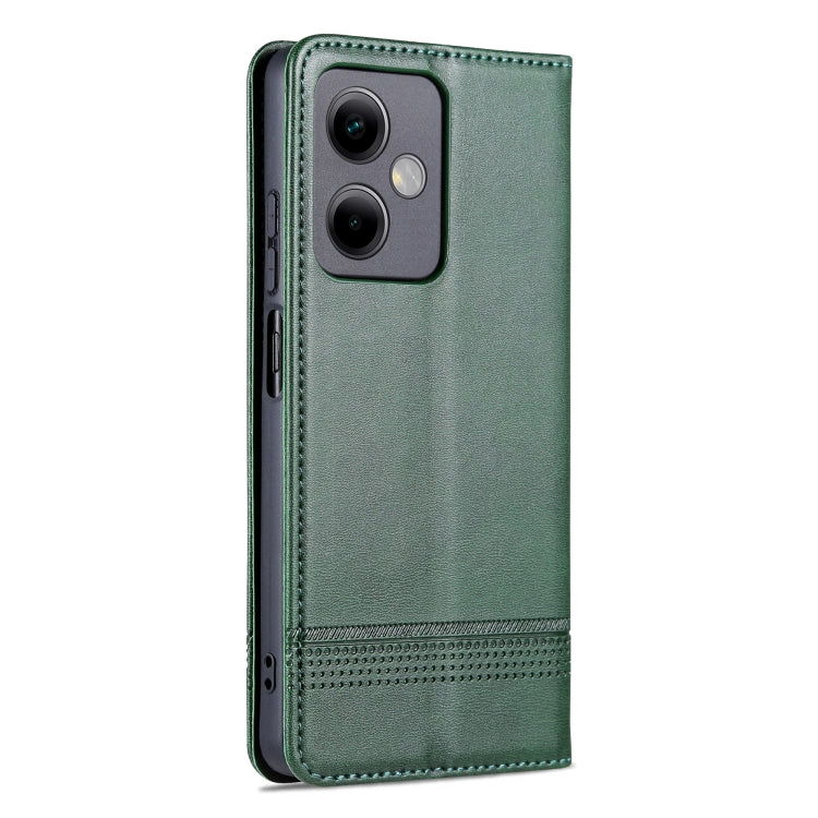 For Xiaomi Redmi Note 12 China AZNS Magnetic Calf Texture Leather Phone Case