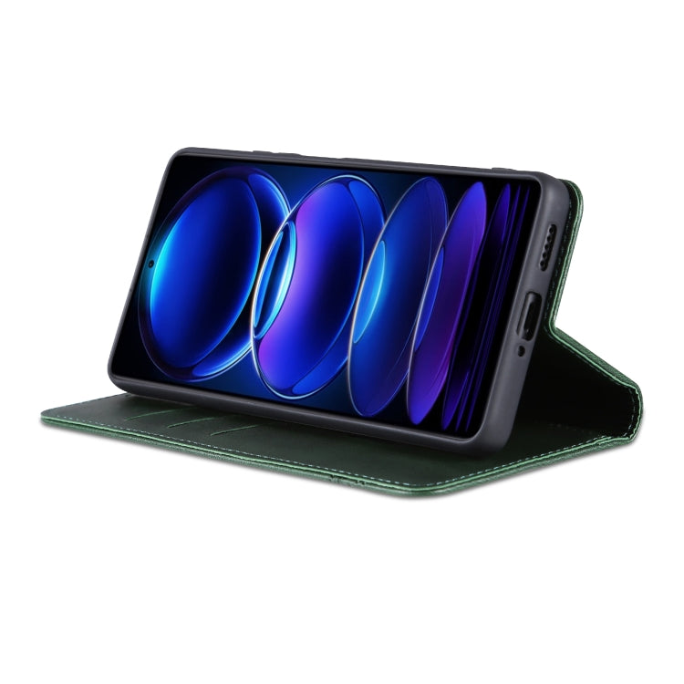 For Xiaomi Redmi Note 12 China AZNS Magnetic Calf Texture Leather Phone Case