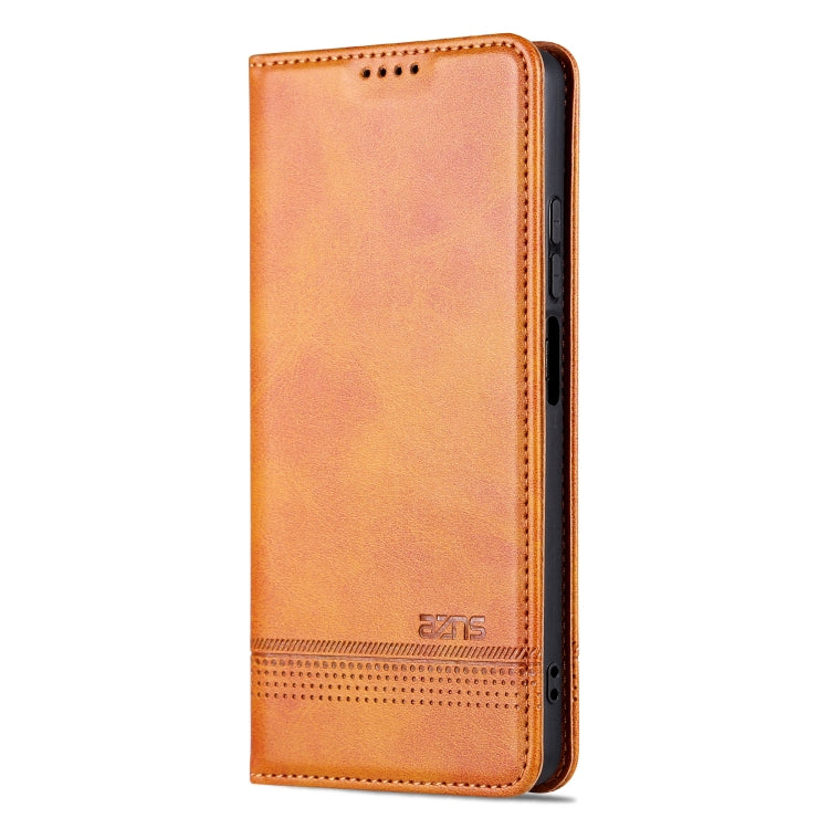 For Xiaomi Redmi Note 12 China AZNS Magnetic Calf Texture Leather Phone Case