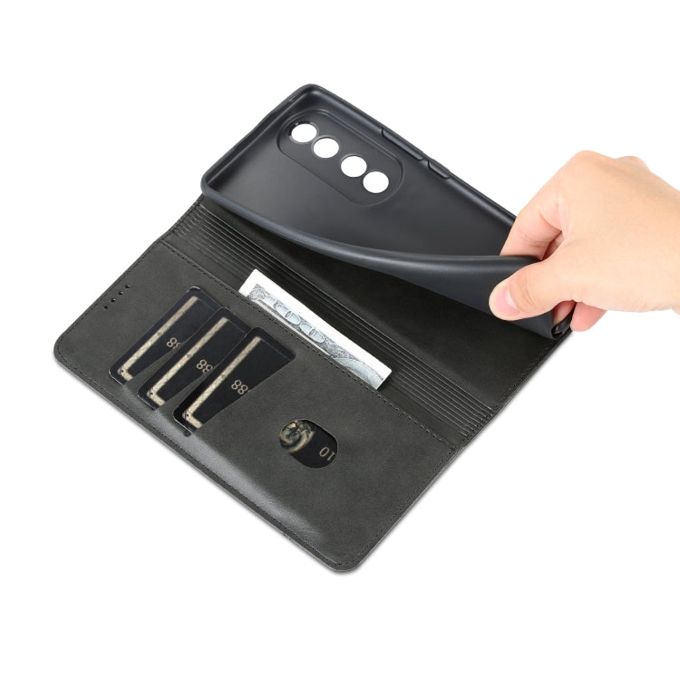 For Honor 80 Pro AZNS Magnetic Calf Texture Leather Phone Case