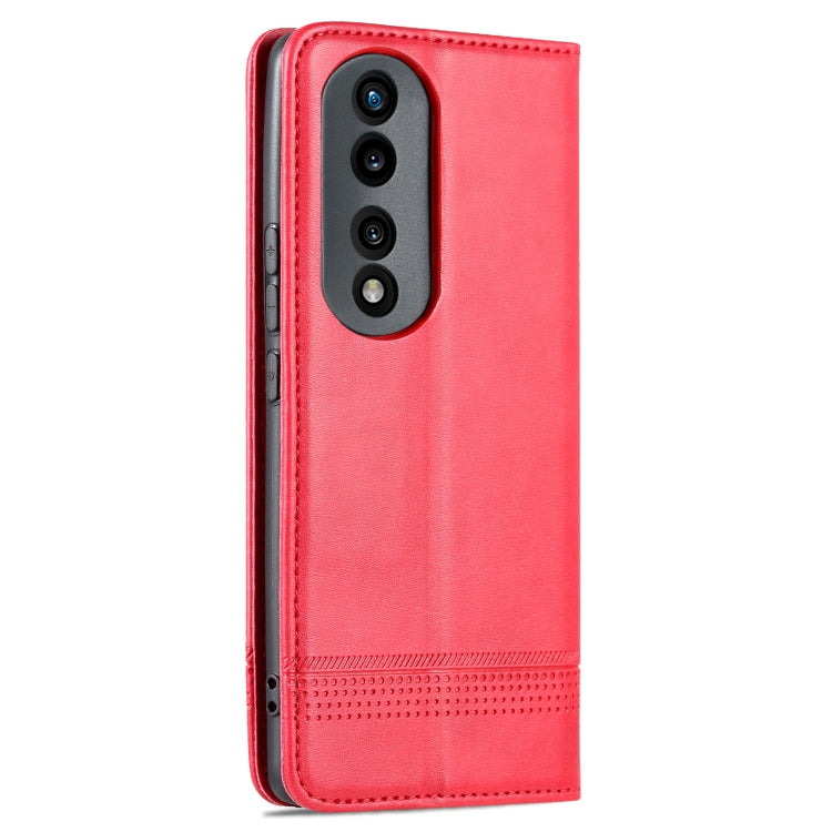 For Honor 80 AZNS Magnetic Calf Texture Leather Phone Case
