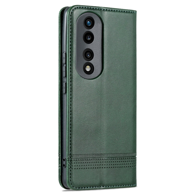 For Honor 80 AZNS Magnetic Calf Texture Leather Phone Case