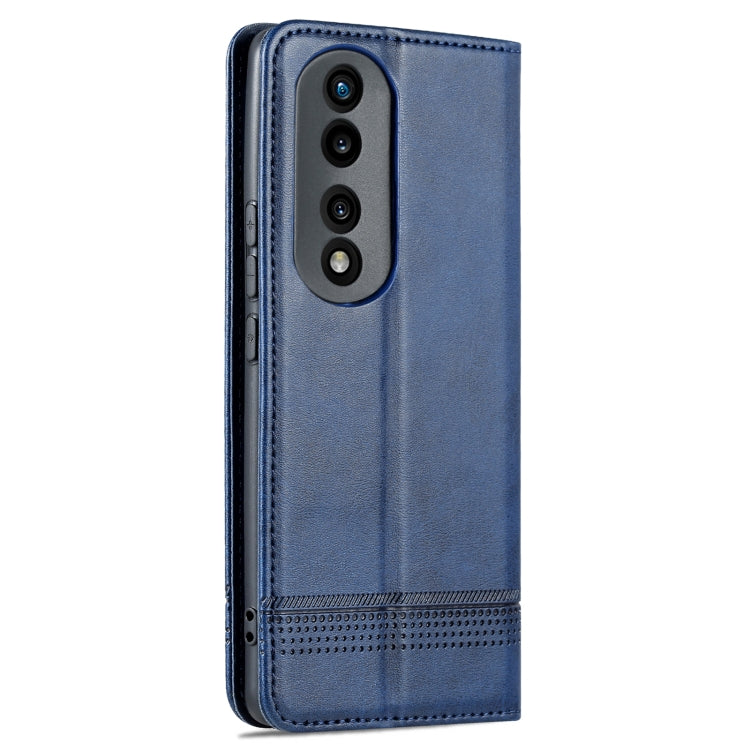 For Honor 80 AZNS Magnetic Calf Texture Leather Phone Case