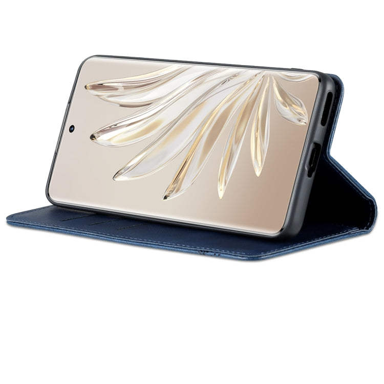 For Honor 80 AZNS Magnetic Calf Texture Leather Phone Case