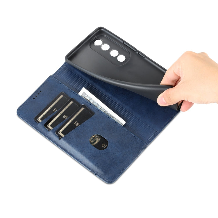 For Honor 80 AZNS Magnetic Calf Texture Leather Phone Case