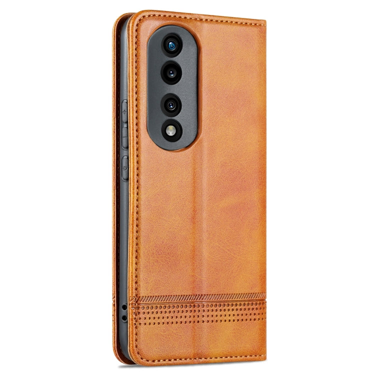 For Honor 80 AZNS Magnetic Calf Texture Leather Phone Case