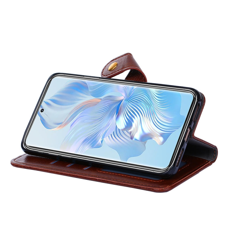 For vivo X90 Zipper Bag Leather Phone Case